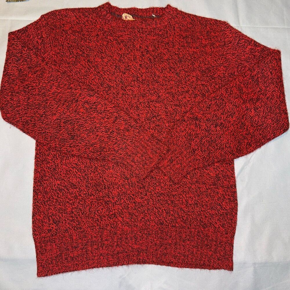 McGregor RARE Vintage Men's 44 Land Of The Rising Sun KNUTUN Red Crew Sweater